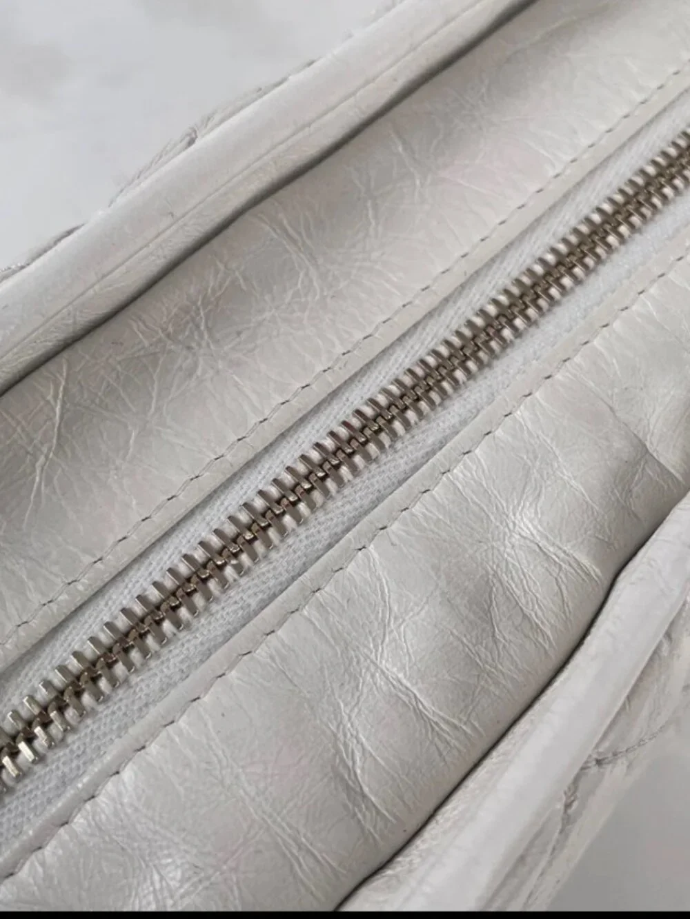 Chanel Gabrielle Hobo White Calfskin